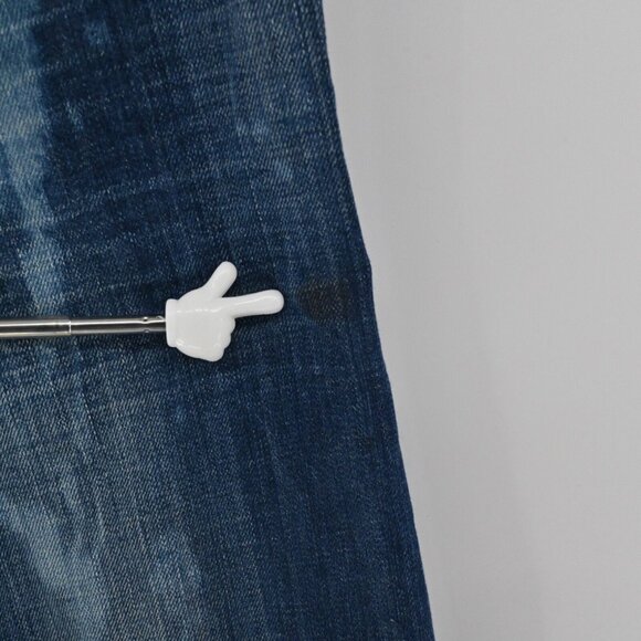 JOES JEANS Jeans Womens Size 26 Dark Bleach Wash Bootcut Low Rise Stretch Grunge - Picture 13 of 13